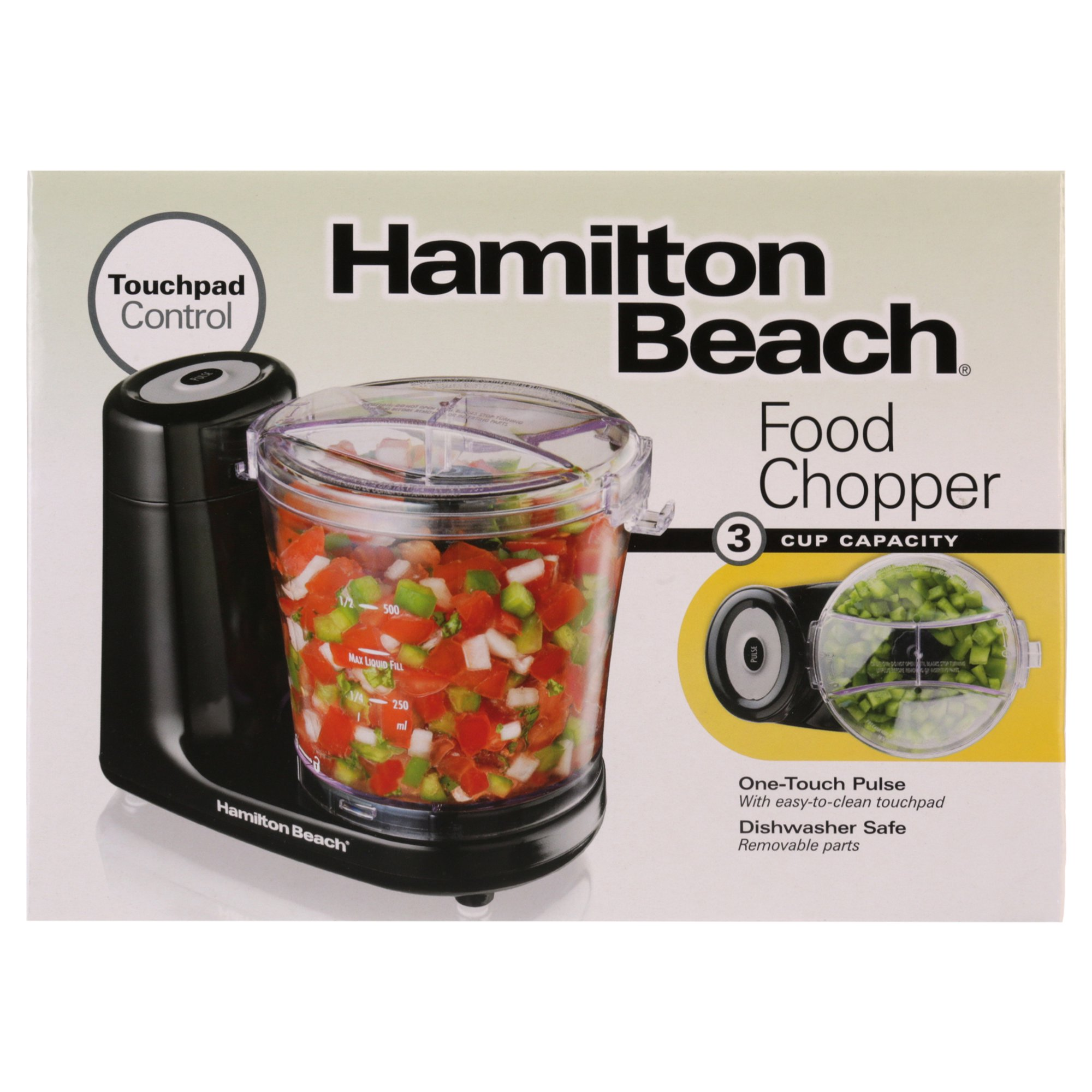 Hamilton Beach 3 Cup Touchpad Food Chopper, Model# 72900